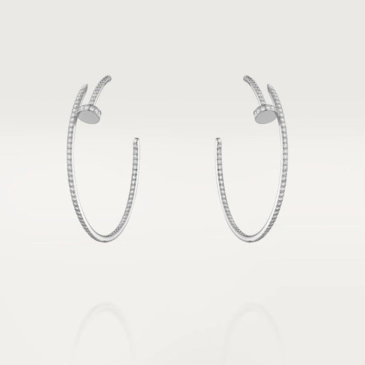 [⭐Novea]JUSTE EARRINGS FULL DIAMONDS 1.8MM