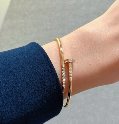 [⭐Novea]JUSTE BRACELET 2.5MM DIAMONDS NEW