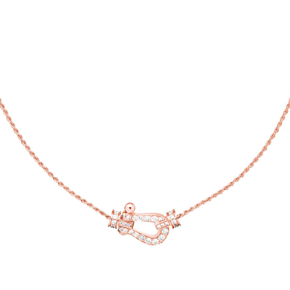 [⭐Novea]FORCE 10 PINK GOLD DIAMOND NECKLACE
