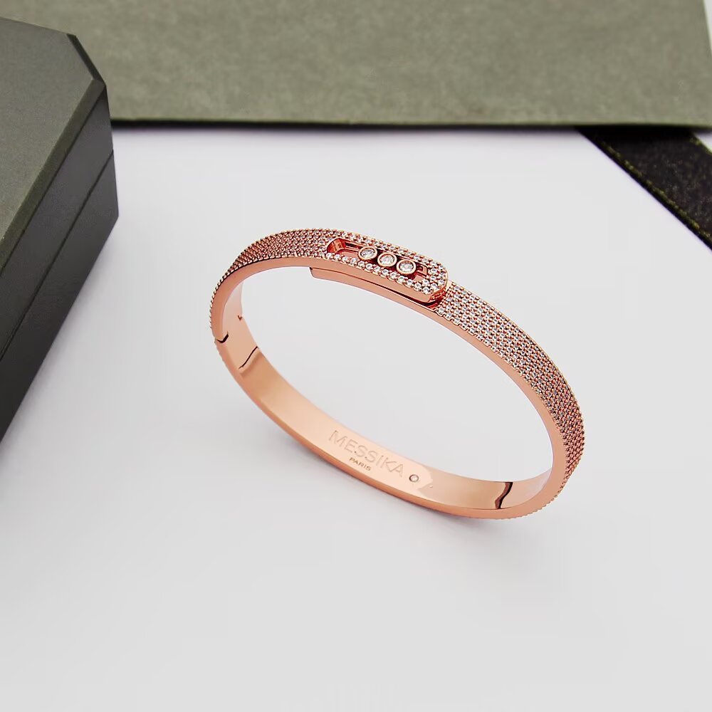 [⭐Novea]Move Noa Full Pavé Diamond Bangle Bracelet