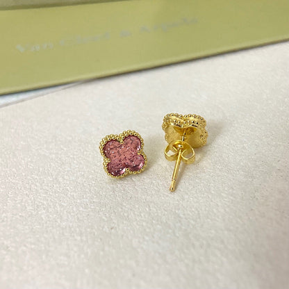 [⭐Novea]2026 NEW MINI CLOVER 1 MOTIF  BUBBLE PINK ENAMEL