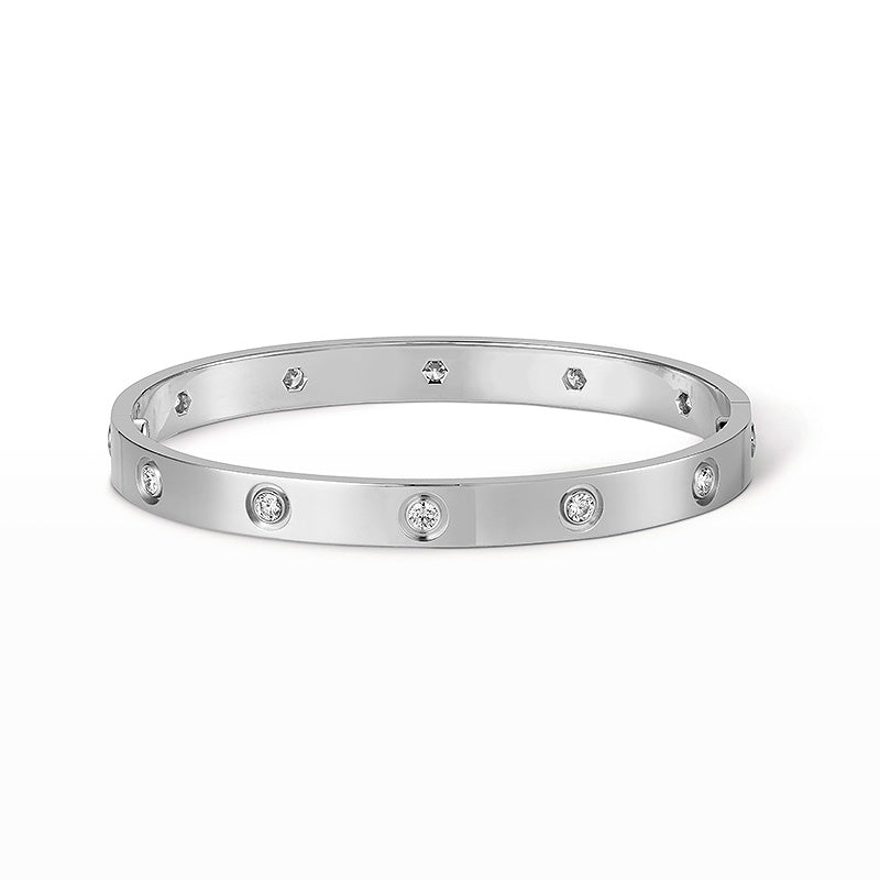 [⭐Novea]LOVE BRACELET 6.1MM 10 DIAMONDS