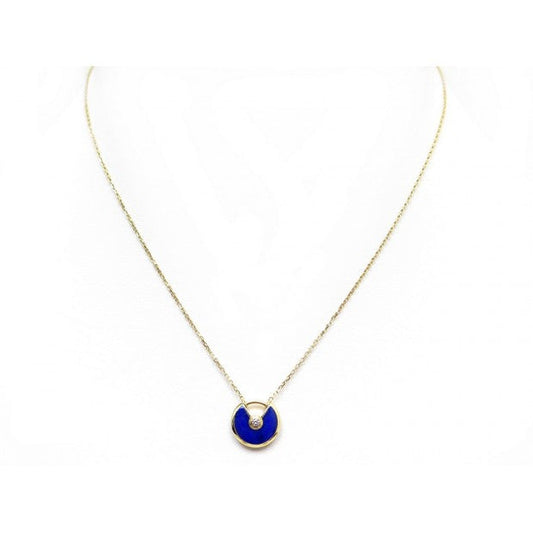 [⭐Novea]AMULETTE ROSE GOLD AGATE NECKLACE