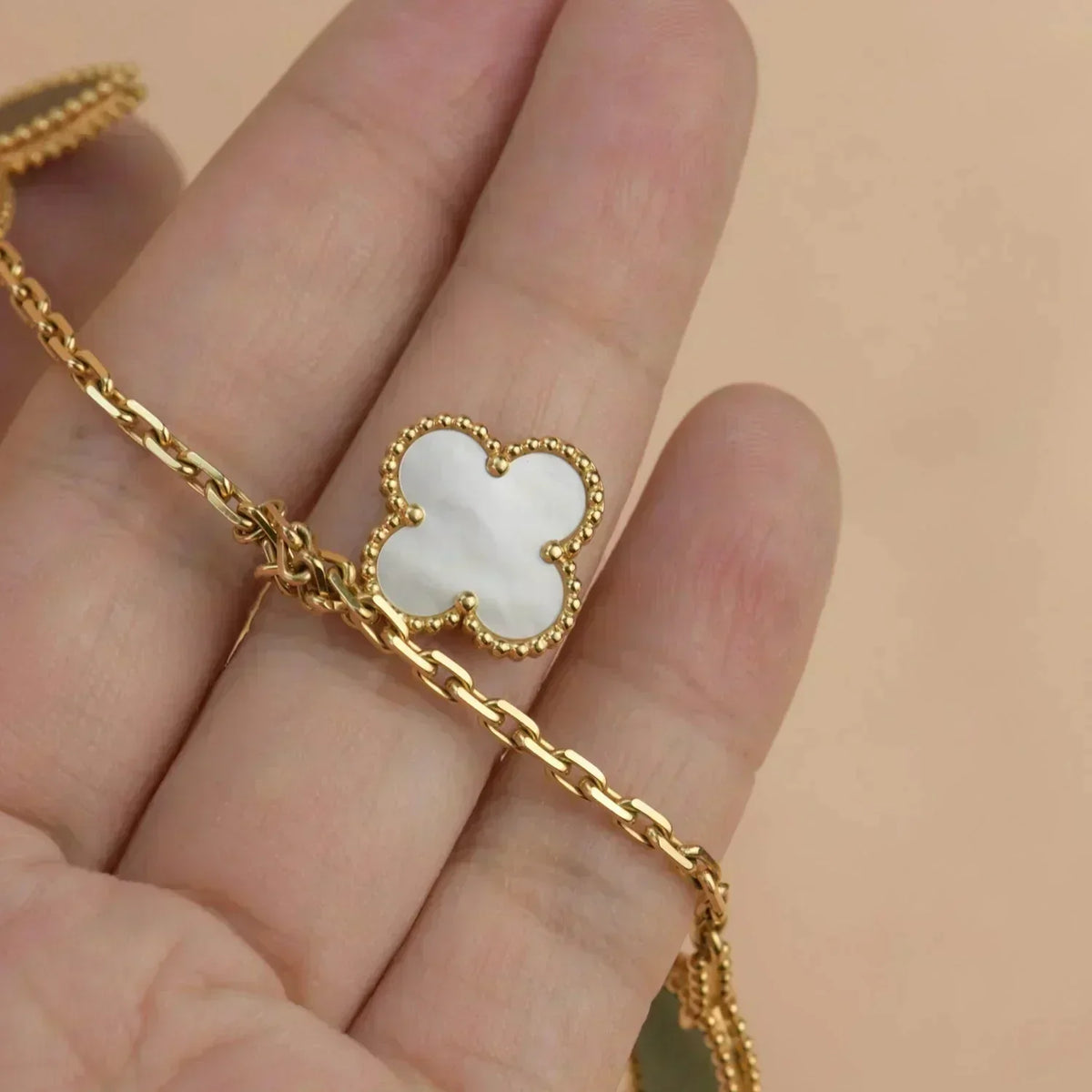 [⭐Novea]LUCKY SPRING 5 MOTIF GOLD BRACELET