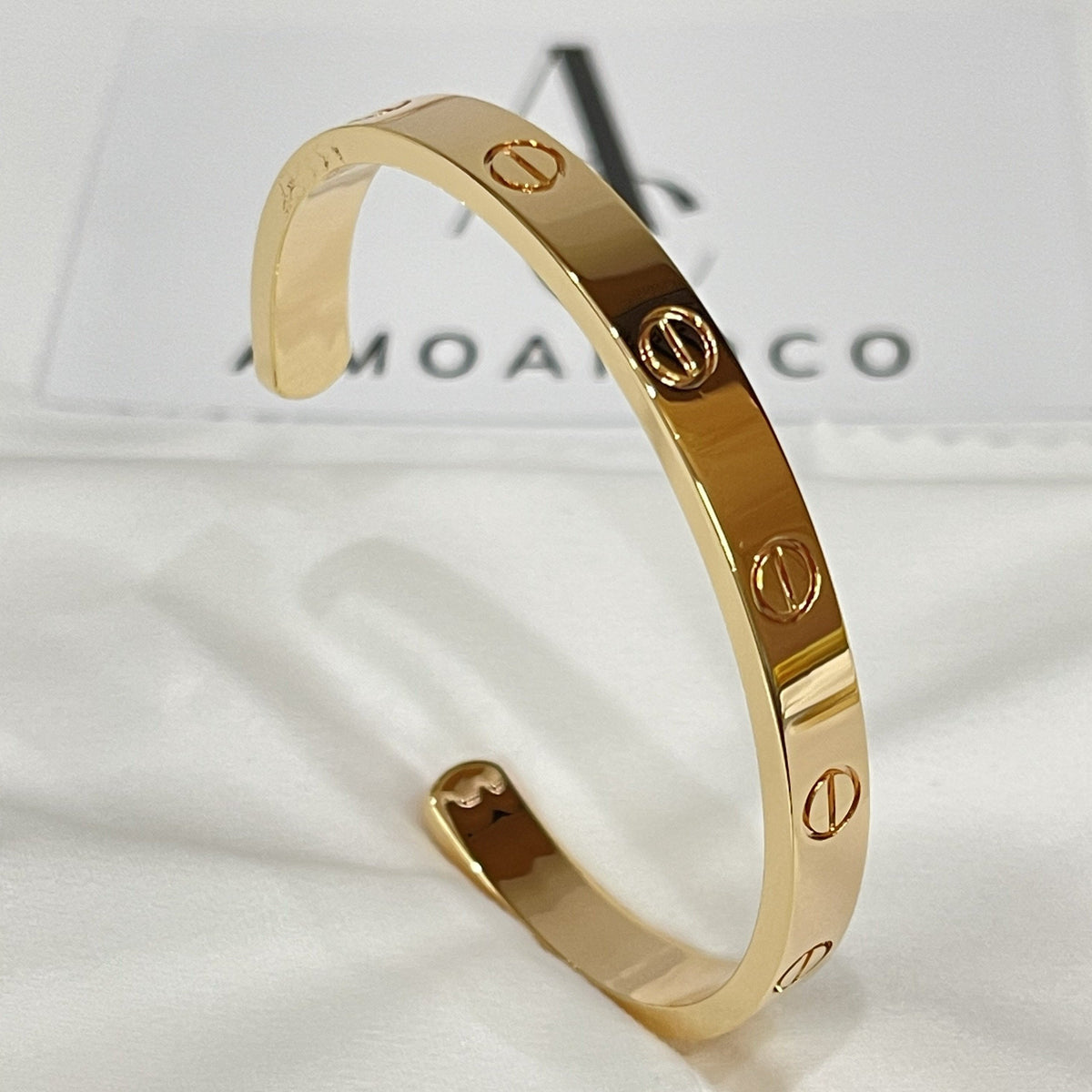 [⭐Novea]LOVE BRACELET 6.1MM OPEN CUFF