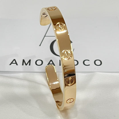 [⭐Novea]LOVE BRACELET 6.1MM OPEN CUFF