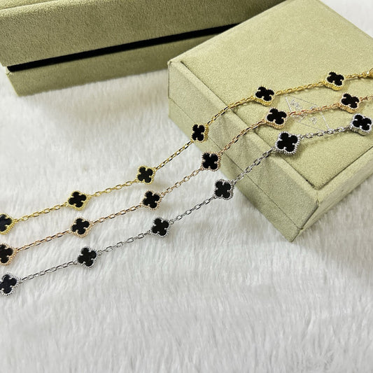 [⭐Novea]CLOVER 6 MOTIF  ONYXS BRACELET