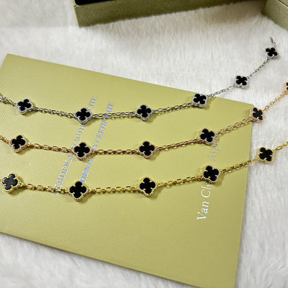 [⭐Novea]CLOVER 6 MOTIF  ONYXS BRACELET