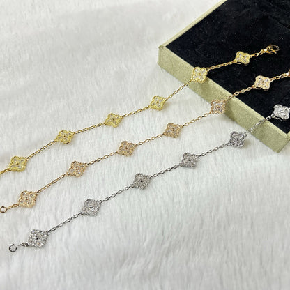 [⭐Novea]CLOVER 6 MOTIF DIAMOND BRACELET