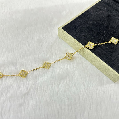 [⭐Novea]CLOVER 6 MOTIF DIAMOND BRACELET