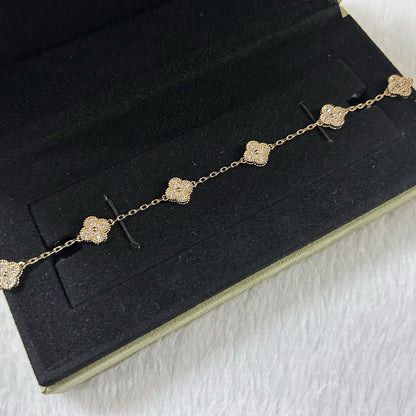 [⭐Novea]CLOVER 6 MOTIF DIAMOND BRACELET