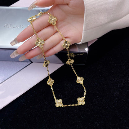 [⭐Novea]CLOVER 10 MOTIFS LASER NECKLACE