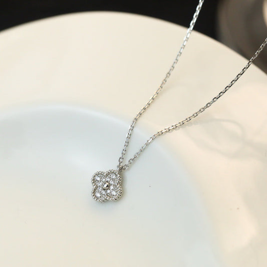 [⭐Novea]CLOVER MINI 9.5MM PENDANT DIAMOND NECKLACE
