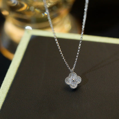 [⭐Novea]CLOVER MINI 9.5MM PENDANT DIAMOND NECKLACE