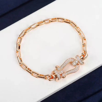[⭐Novea]FORCE LARGE HORSESHOE CLASP  METAL BRACELET