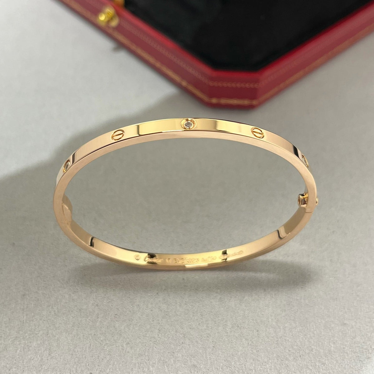 [⭐Novea]LOVE BRACELET 3.65MM 6 DIAMONDS