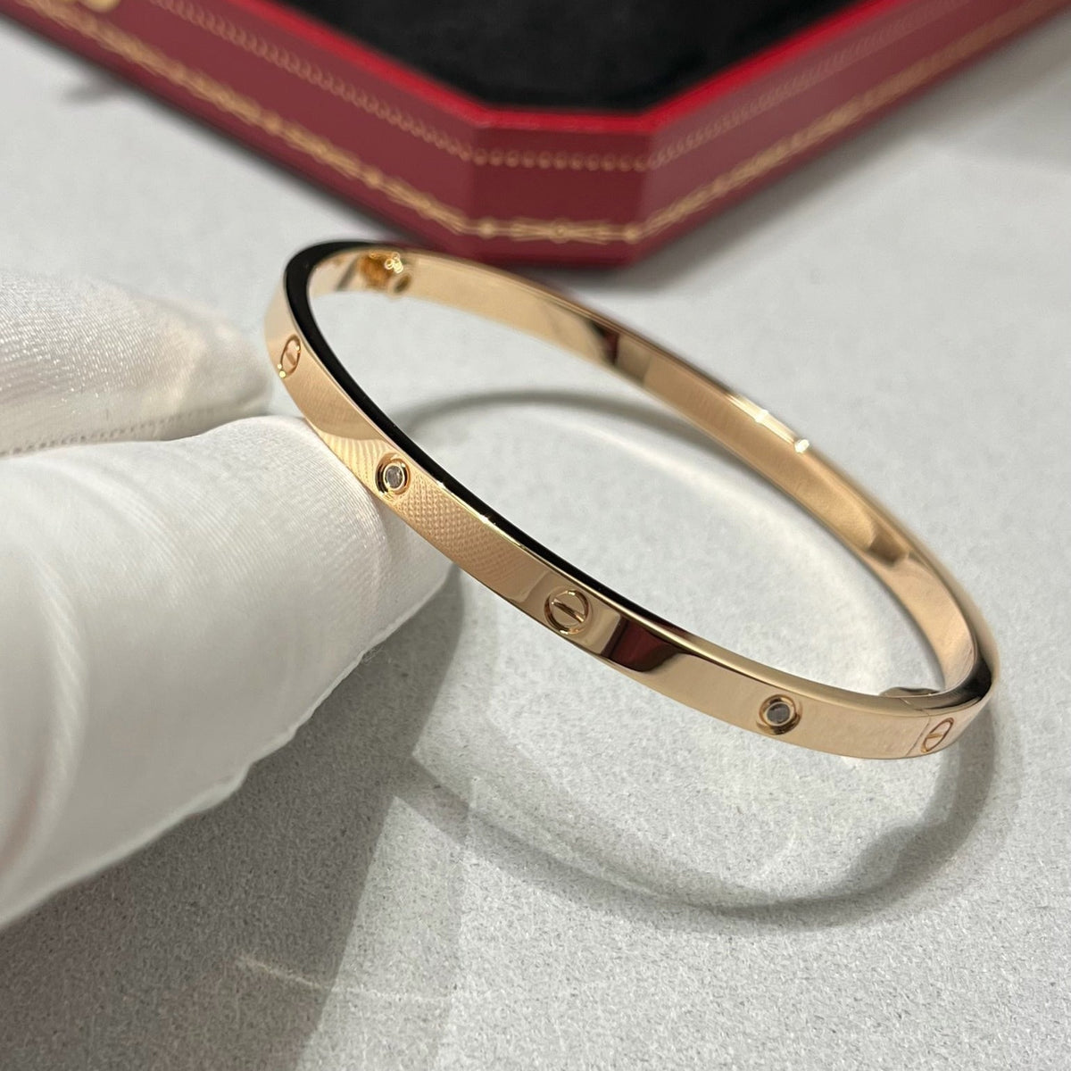 [⭐Novea]LOVE BRACELET 3.65MM 6 DIAMONDS