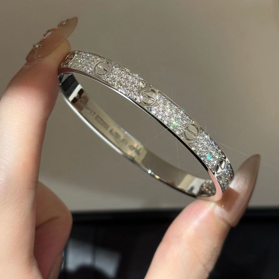 [⭐Novea]LOVE BRACELET 6.1MM DIAMOND-PAVED