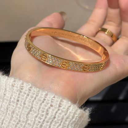[⭐Novea]LOVE BRACELET 6.1MM DIAMOND-PAVED
