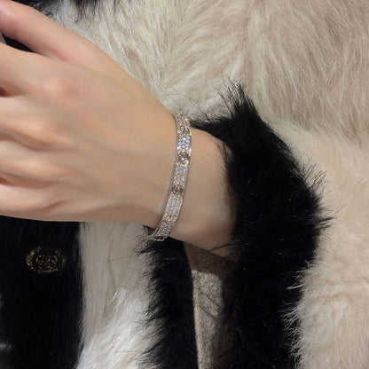 [⭐Novea]LOVE BRACELET 6.1MM DIAMOND-PAVED