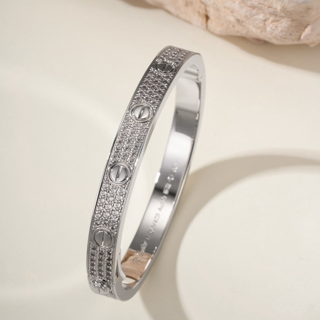[⭐Novea]LOVE BRACELET 6.1MM DIAMOND-PAVED