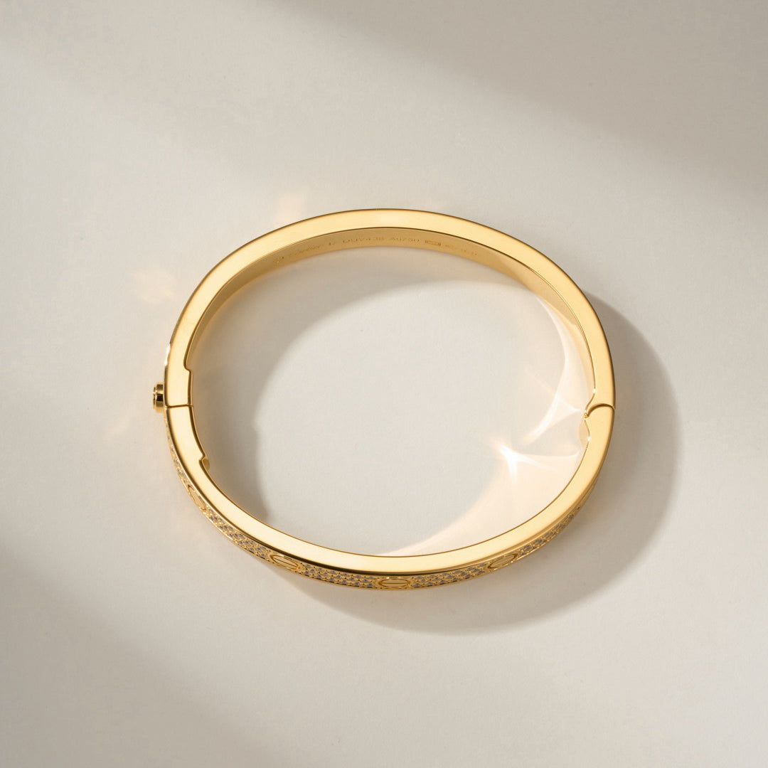 [⭐Novea]LOVE BRACELET 6.1MM DIAMOND-PAVED