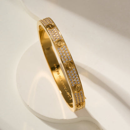 [⭐Novea]LOVE BRACELET 6.1MM DIAMOND-PAVED