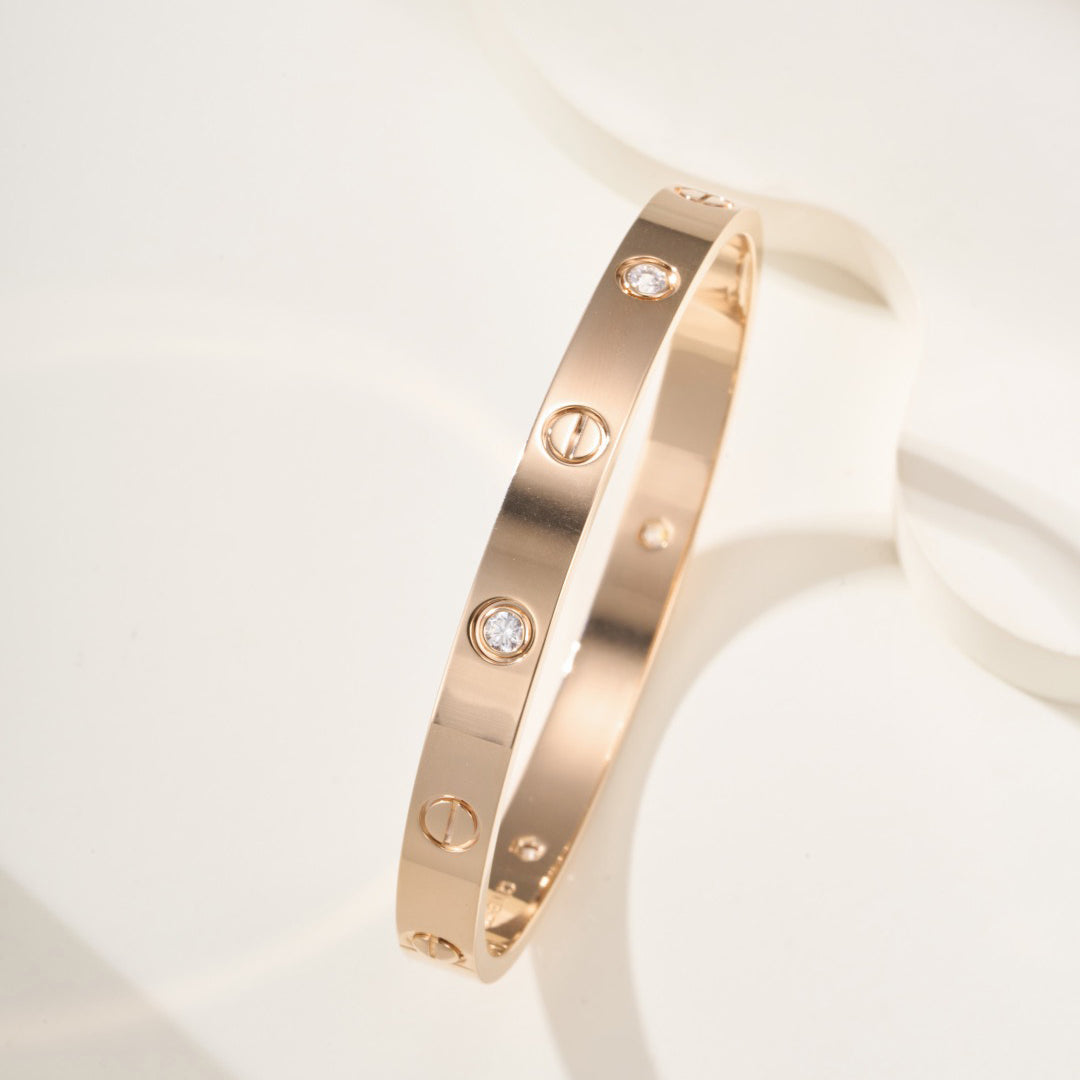 [⭐Novea]LOVE BRACELET 6.1MM 4 DIAMONDS