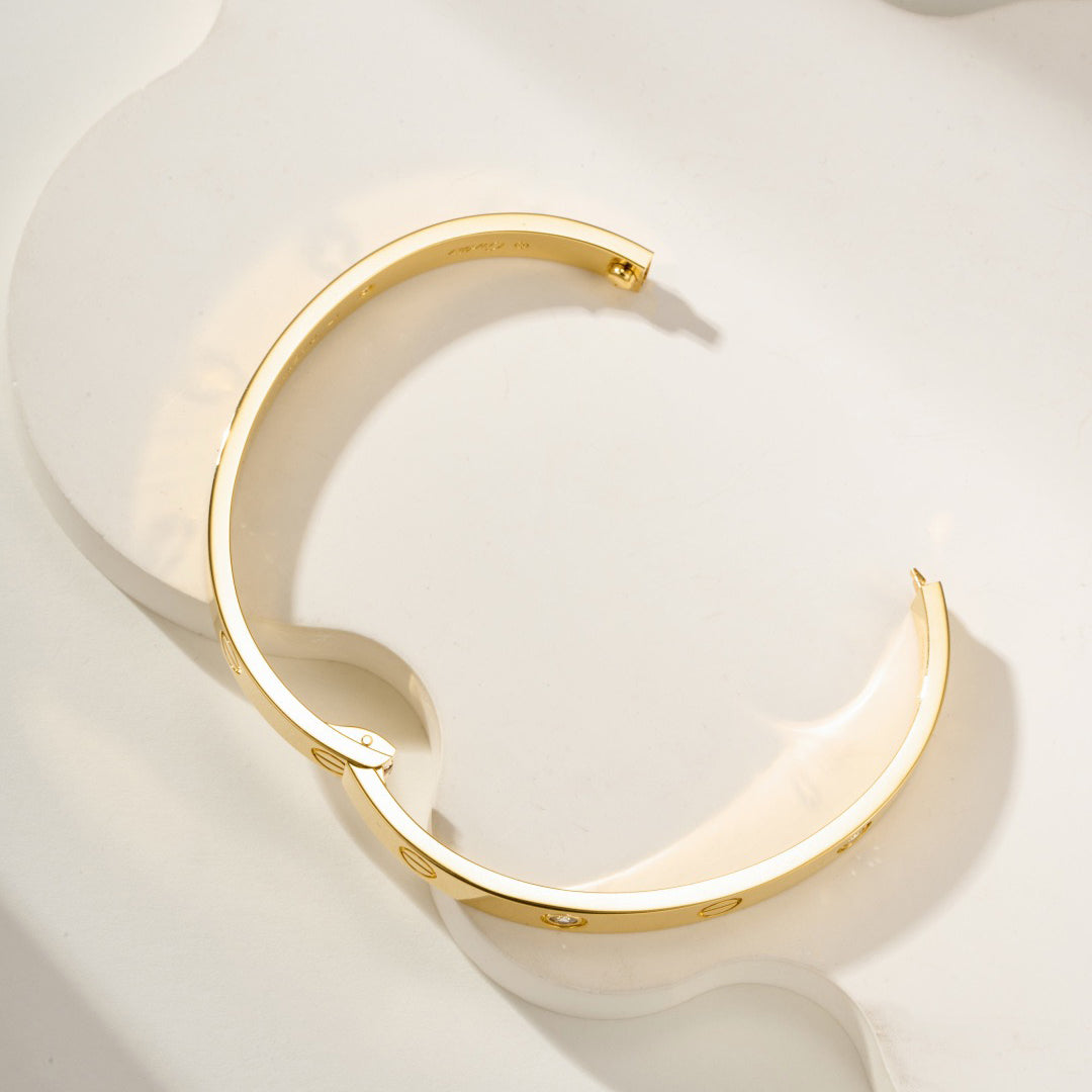 [⭐Novea]LOVE BRACELET 6.1MM 4 DIAMONDS