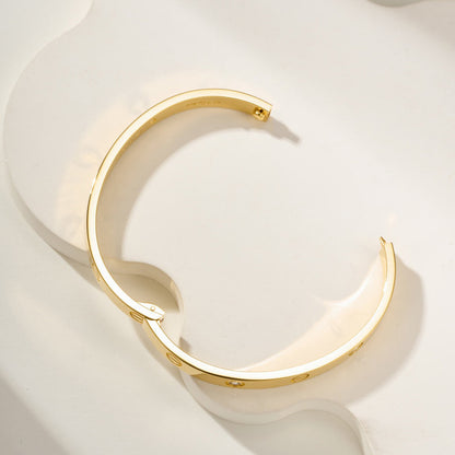 [⭐Novea]LOVE BRACELET 6.1MM 4 DIAMONDS