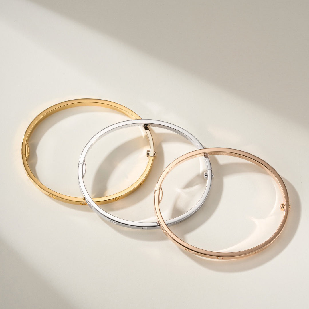 [⭐Novea]LOVE BRACELET 3.65MM 6 DIAMONDS