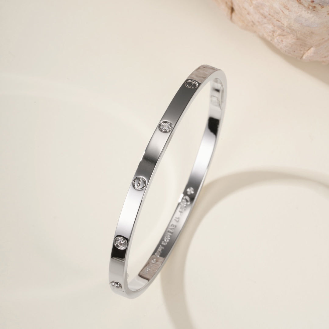 [⭐Novea]LOVE BRACELET 3.65MM 6 DIAMONDS