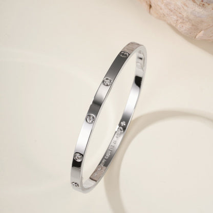 [⭐Novea]LOVE BRACELET 3.65MM 6 DIAMONDS