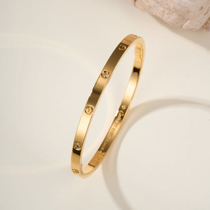 [⭐Novea]LOVE BRACELET 3.65MM 6 DIAMONDS