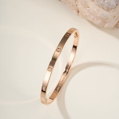 [⭐Novea]LOVE BRACELET 3.65MM 6 DIAMONDS