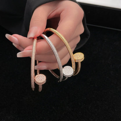 [⭐Novea]JUSTE BRACELET 3.5MM ALL DIAMONDS