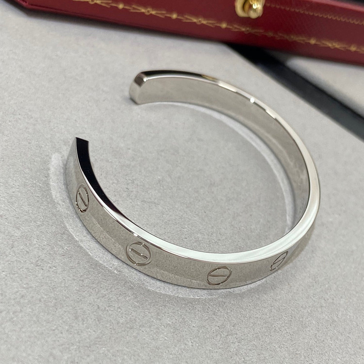 [⭐Novea]LOVE BRACELET 6.1MM 1 DIAMOND OPEN CUFF