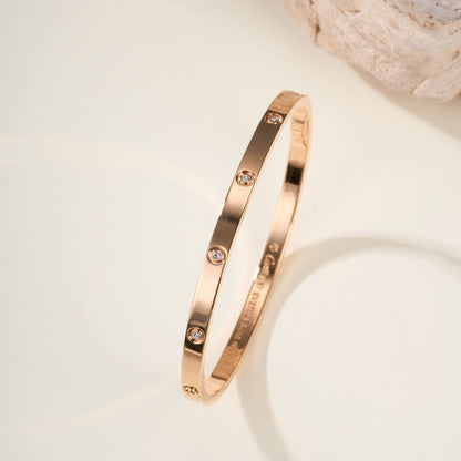 [⭐Novea]LOVE BRACELET 3.65MM 10 DIAMONDS