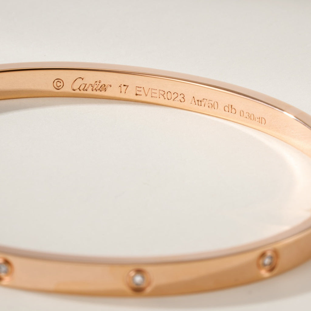 [⭐Novea]LOVE BRACELET 3.65MM 10 DIAMONDS