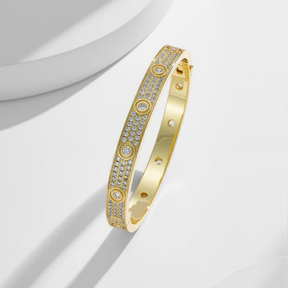 [⭐Novea]LOVE BRACELET 6.1MM DIAMOND-PAVED 10 BIG DIAMONDS