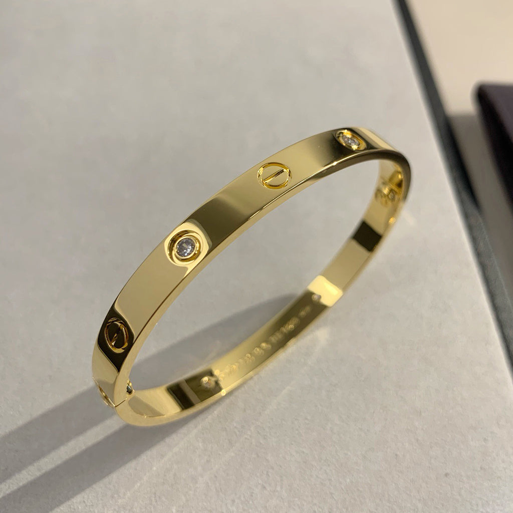 [⭐Novea]LOVE BRACELET 6.1MM 4 DIAMONDS