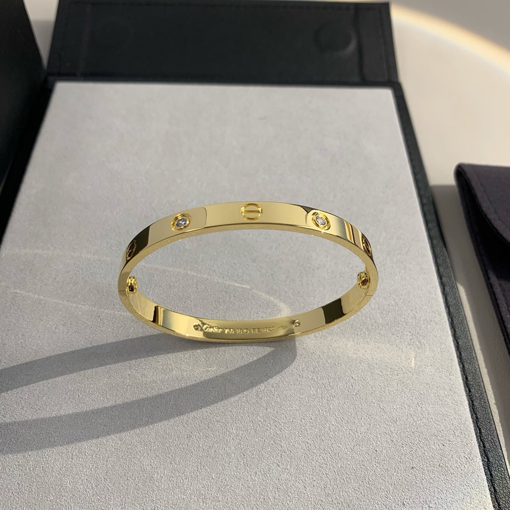 [⭐Novea]LOVE BRACELET 6.1MM 4 DIAMONDS
