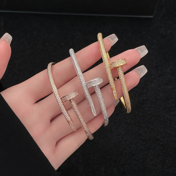 [⭐Novea]JUSTE BRACELET 3.5MM ALL DIAMONDS