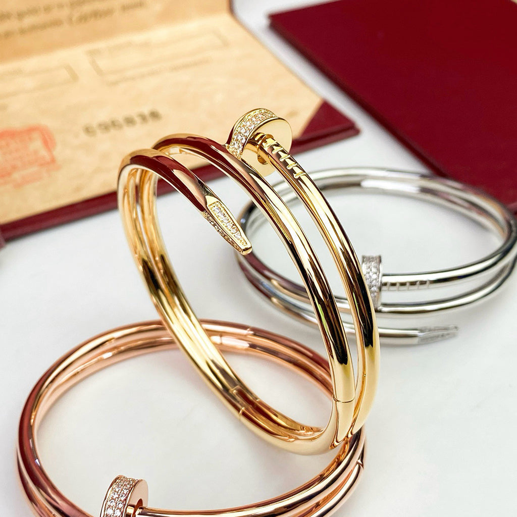 [⭐Novea]JUSTE BRACELET 3.5MM DOUBLE ROW DIAMOND