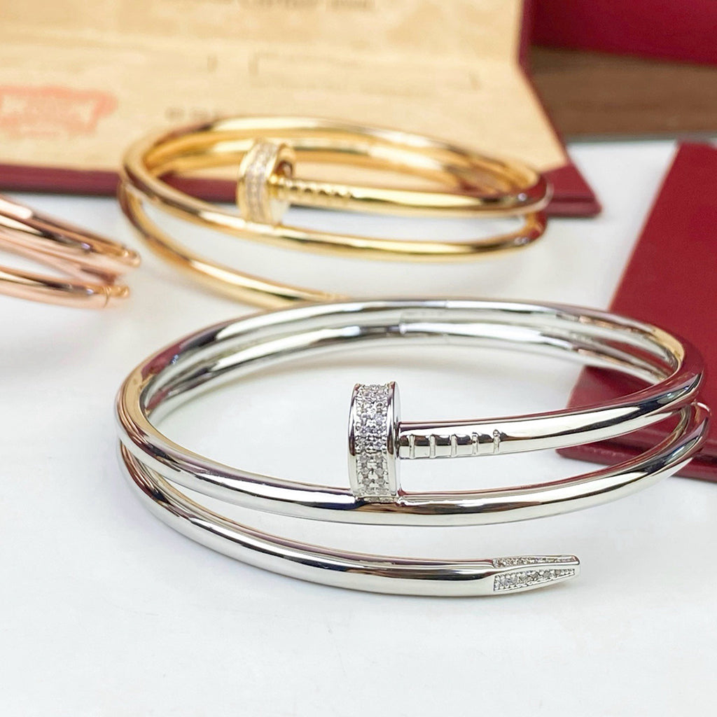 [⭐Novea]JUSTE BRACELET 3.5MM DOUBLE ROW DIAMOND