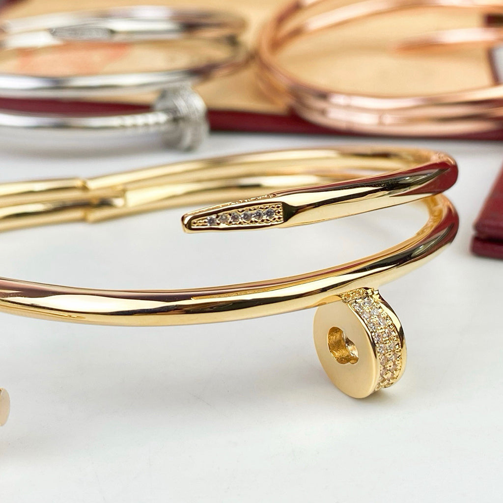 [⭐Novea]JUSTE BRACELET 3.5MM DOUBLE ROW DIAMOND