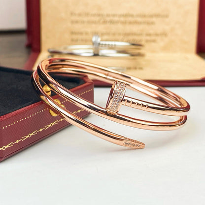 [⭐Novea]JUSTE BRACELET 3.5MM DOUBLE ROW DIAMOND