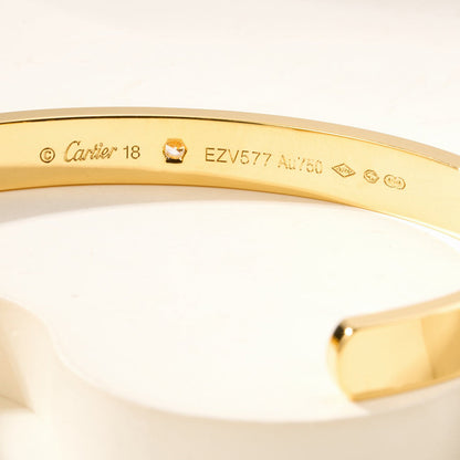 [⭐Novea]LOVE BRACELET 6.1MM 1 DIAMOND OPEN CUFF