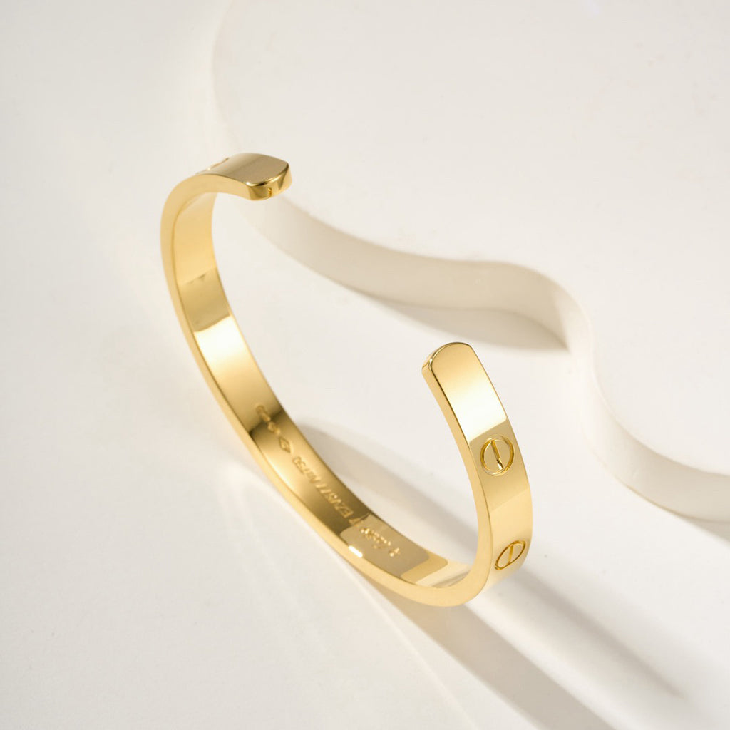 [⭐Novea]LOVE BRACELET 6.1MM OPEN CUFF