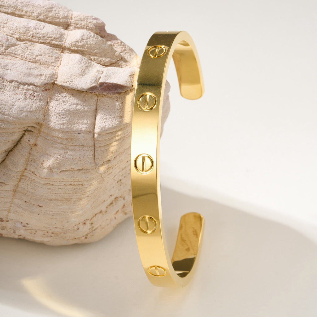 [⭐Novea]LOVE BRACELET 6.1MM OPEN CUFF